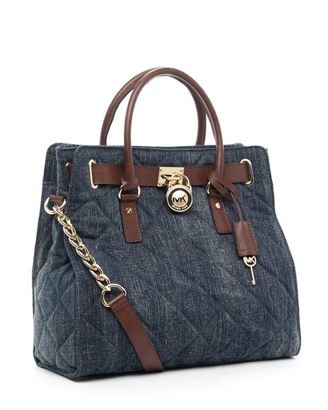 powder blue michael kors purse|Michael Kors blue denim purse.